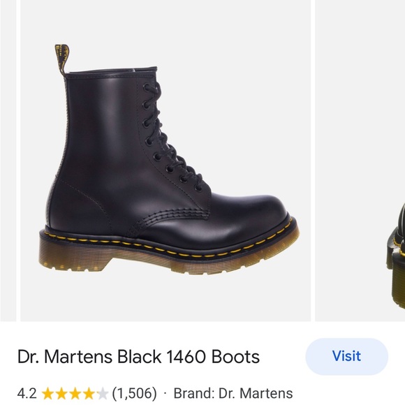 Dr. Martens 1460 Black Boots - Picture 8 of 9